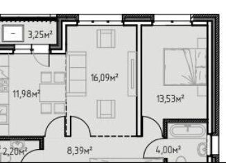 2-ком. квартира на продажу, 59.4 м2, Иркутск, улица Сибирских Партизан, 1А/1
