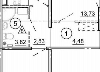 Продажа двухкомнатной квартиры, 58.2 м2, Тверская область, Новочеркасская улица, 48