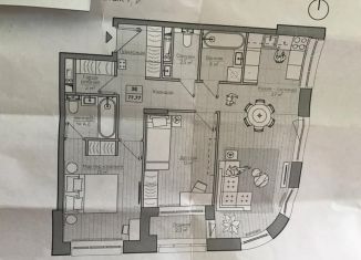 Продажа 3-комнатной квартиры, 77.7 м2, Казань, улица Алексея Козина, 2, ЖК Савин Хаус