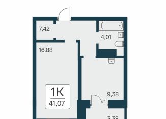 Продается 1-ком. квартира, 41.1 м2, Новосибирск, метро Площадь Ленина