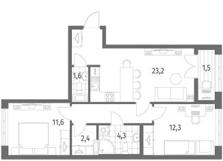 Продам двухкомнатную квартиру, 62.5 м2, городской посёлок Новоселье, бульвар Белых Ночей, 1, ЖК Ньюпитер