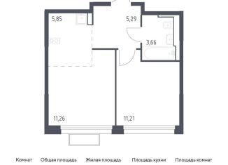 Продажа однокомнатной квартиры, 37.3 м2, городской округ Красногорск, жилой комплекс Квартал Строгино, к2