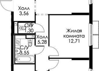 Продам 3-комнатную квартиру, 73 м2, городской посёлок Янино-1, ЖК Янинский Лес