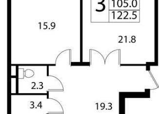 Продаю 3-комнатную квартиру, 122.5 м2, село Павловская Слобода