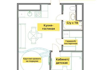 Продажа однокомнатной квартиры, 34 м2, Москва, проспект Маршала Жукова, ЖК Веллтон Парк