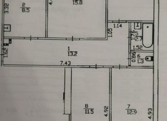 Продам четырехкомнатную квартиру, 79.5 м2, Уфа, улица Ахметова, 300/2, Ленинский район