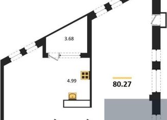 Продажа 3-ком. квартиры, 80.3 м2, Воронеж, набережная Чуева, 7, Железнодорожный район