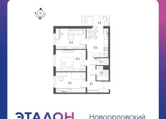 Продам 3-ком. квартиру, 65 м2, Санкт-Петербург, ЖК Новоорловский