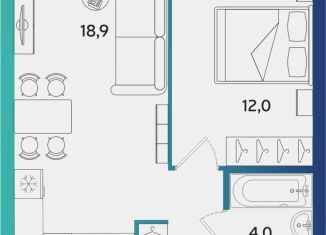 Продажа 1-ком. квартиры, 39 м2, Альметьевск, Объездная улица, А4-1