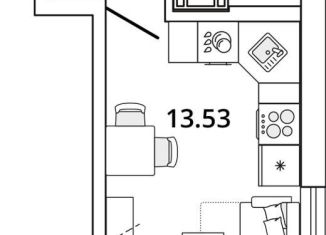 Квартира на продажу студия, 22.3 м2, Санкт-Петербург, Калининский район