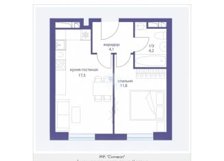 Продам однокомнатную квартиру, 37.6 м2, Москва, станция Москва-Товарная