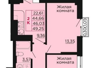 Продам 2-комнатную квартиру, 46 м2, Ростовская область