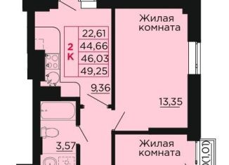 2-ком. квартира на продажу, 46 м2, Ростовская область