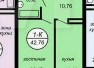 Сдам в аренду 1-комнатную квартиру, 42.8 м2, Новосибирск, Тульская улица, 80, ЖК Тульский