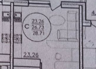 Продаю квартиру студию, 28 м2, Краснодар, Кореновская улица, 57к1, ЖК Красная площадь