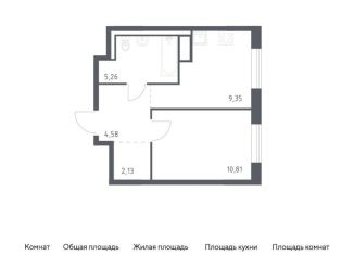 Продается однокомнатная квартира, 32.1 м2, Ленинградская область, жилой комплекс Квартал Лаголово, 1