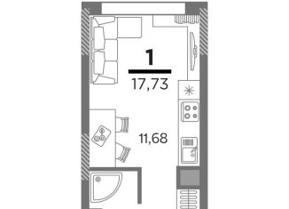 Продаю однокомнатную квартиру, 17.7 м2, Рязань