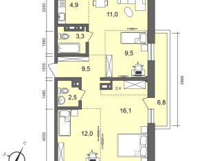 4-комнатная квартира на продажу, 78 м2, Иркутская область