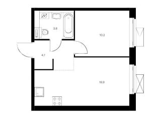 Продажа 1-комнатной квартиры, 35.6 м2, Москва, ЖК Люблинский Парк, Люблинская улица, 76к2