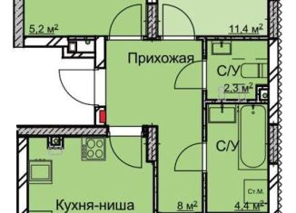 Продажа 2-комнатной квартиры, 65.7 м2, Нижний Новгород, микрорайон Станкозавод