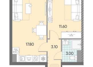 Продам 1-ком. квартиру, 35.5 м2, Москва, жилой комплекс Обручева 30, к1, метро Калужская