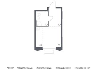 Продается квартира студия, 22.1 м2, городской округ Красногорск, жилой комплекс Квартал Строгино, к1