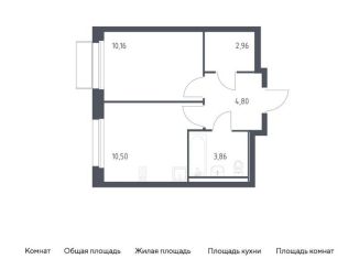 Продается 1-ком. квартира, 32.3 м2, поселение Филимонковское, жилой комплекс Квартал Марьино, к2