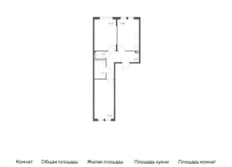 Продажа 2-комнатной квартиры, 59.3 м2, Москва, жилой комплекс Остафьево, к19