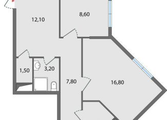 Четырехкомнатная квартира на продажу, 90 м2, Липецкая область, улица Ф.С. Игнатьева, 33к1