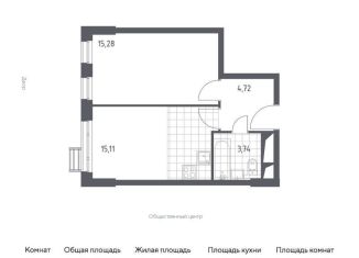 Продажа однокомнатной квартиры, 38.9 м2, Московская область, жилой комплекс Спутник, к14