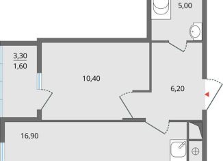 Продаю 2-ком. квартиру, 47.1 м2, Липецк, ЖК Атмосфера