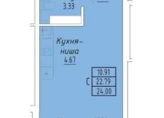 Квартира на продажу студия, 24 м2, Судак, улица Айвазовского, 4/2