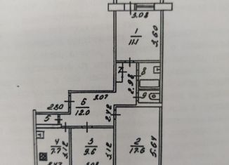 3-комнатная квартира на продажу, 64 м2, Киров, Московская улица, 189, Октябрьский район