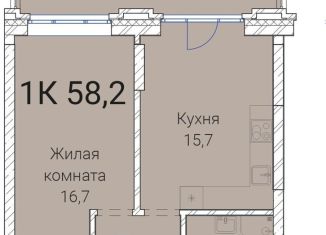 Продается 1-комнатная квартира, 58.2 м2, Новосибирск, Овражная улица, 2А, метро Гагаринская