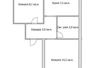 Продам 2-ком. квартиру, 37.1 м2, село Князе-Волконское, улица Изотова, 10