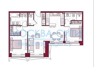 Продажа трехкомнатной квартиры, 82 м2, Москва, Ленинградский проспект, 37к7, метро Аэропорт