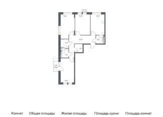 Продается трехкомнатная квартира, 76.6 м2, деревня Путилково, Вольная улица, 1