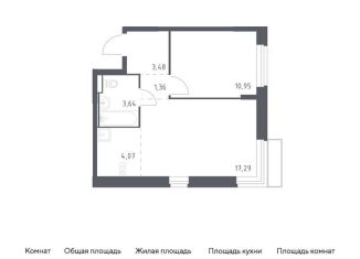 Продаю двухкомнатную квартиру, 40.8 м2, Москва, жилой комплекс Квартал Марьино, к1