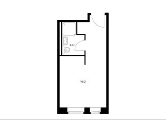 Продаю квартиру студию, 21.4 м2, Санкт-Петербург, проспект Энергетиков, 6к2, муниципальный округ Малая Охта