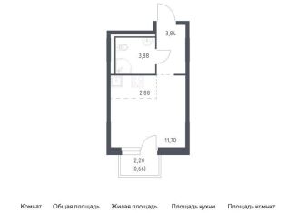 Продается квартира студия, 23 м2, деревня Новосаратовка