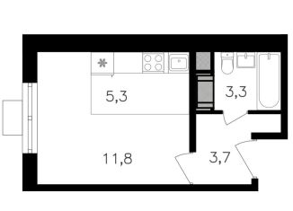 Продам квартиру студию, 24.1 м2, Москва, метро Октябрьское поле