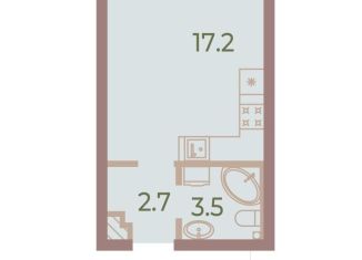 Продаю квартиру студию, 23.4 м2, Санкт-Петербург, Петроградский район