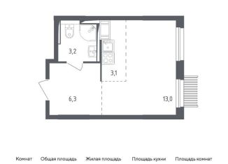 Квартира на продажу студия, 25.6 м2, Мытищи, ЖК Мытищи Парк, жилой комплекс Мытищи Парк, к4