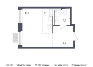 Продам квартиру студию, 25.5 м2, Мытищи, ЖК Мытищи Парк, жилой комплекс Мытищи Парк, к4.2