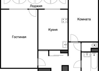 Продам 2-комнатную квартиру, 47.2 м2, рабочий посёлок Нахабино, Красноармейская улица
