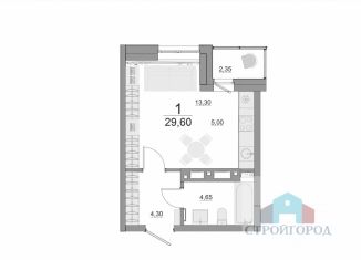 1-ком. квартира на продажу, 29.6 м2, Красноярск, Октябрьский район