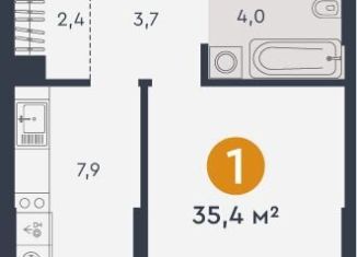 Продаю 1-ком. квартиру, 35.5 м2, Свердловская область