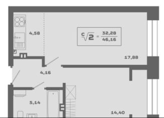 Продаю 2-ком. квартиру, 46.1 м2, Новосибирск, Заельцовский район, Красногорская улица