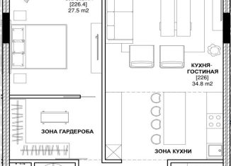 Продаю однокомнатную квартиру, 81.4 м2, Москва, ЦАО, Олимпийский проспект, 12