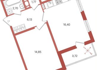 Продажа однокомнатной квартиры, 43.7 м2, Сертолово, ЖК Новое Сертолово